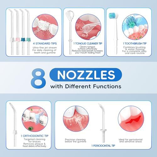Mornwell adjustable pressure oral irrigator for braces — photo 5