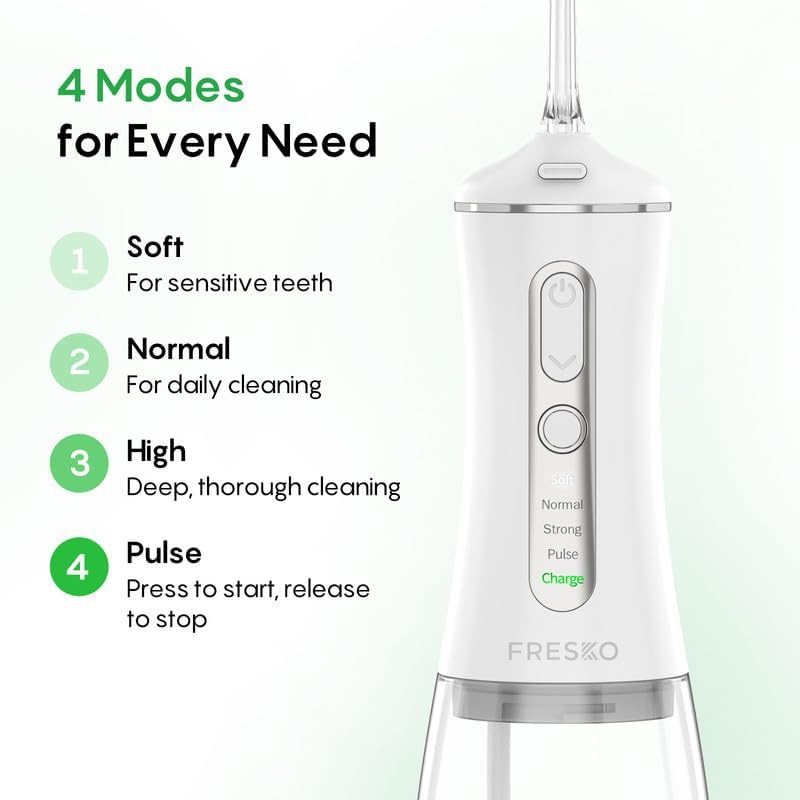 Waterproof water flosser with five jet tips — photo 4