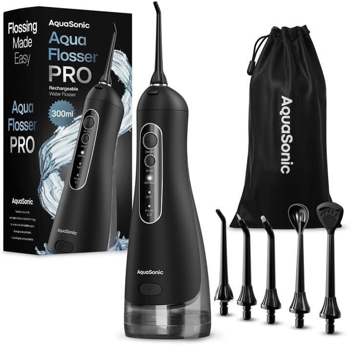 Aqua Flosser PRO cordless in black