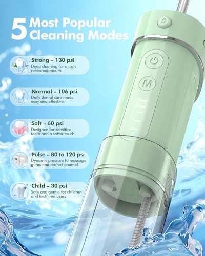 Portable mini flosser with five settings — photo 5
