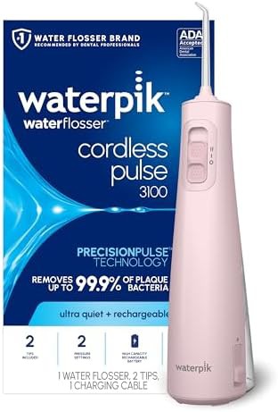Pink cordless pulse 3100 rechargeable flosser