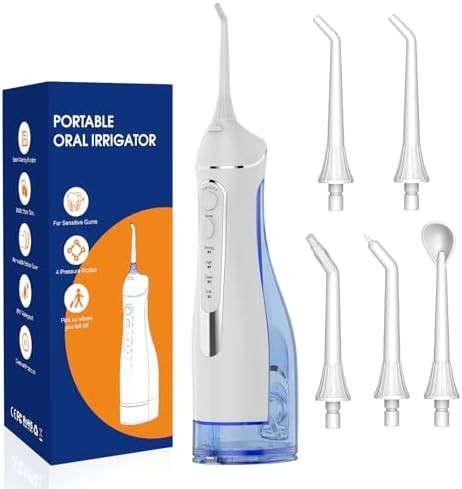 Cordless water flosser for braces care