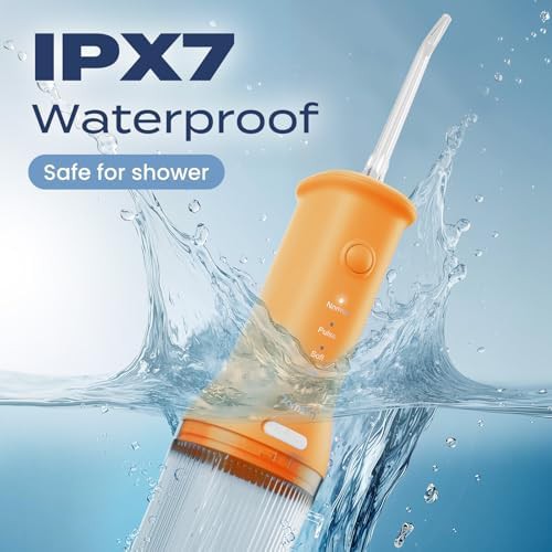 Orange cordless water oral irrigator — photo 5