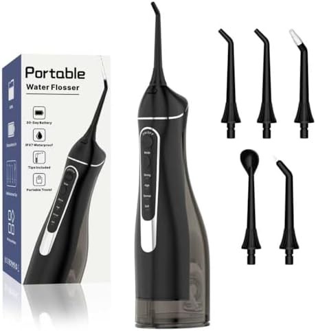Black rechargeable oral irrigator 300ml