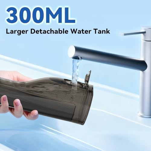 Black rechargeable oral irrigator 300ml — photo 3