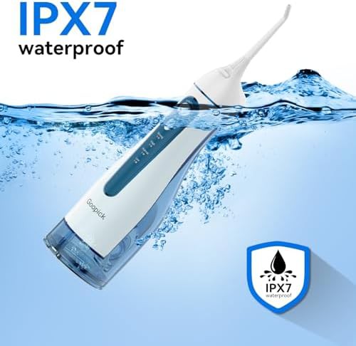 Blue cordless portable water flosser 300ml — photo 5