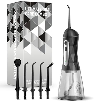 Sonic toothbrush and water flosser set