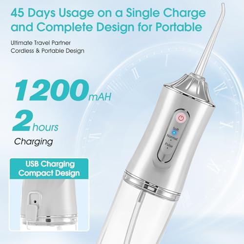 Cordless oral irrigator with three cleaning modes — photo 5