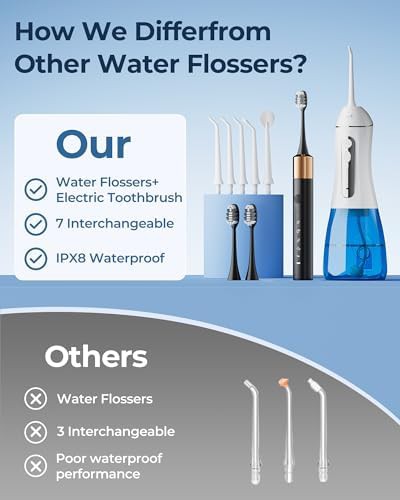 Sonic electric toothbrush and water flosser combo — photo 3