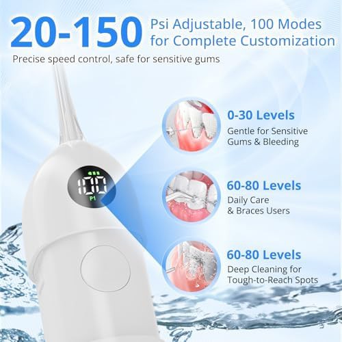 White mini flosser for braces — photo 4