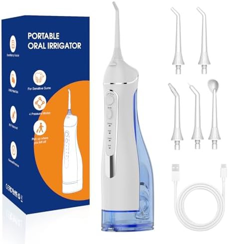Rechargeable water pick with 300ml tank