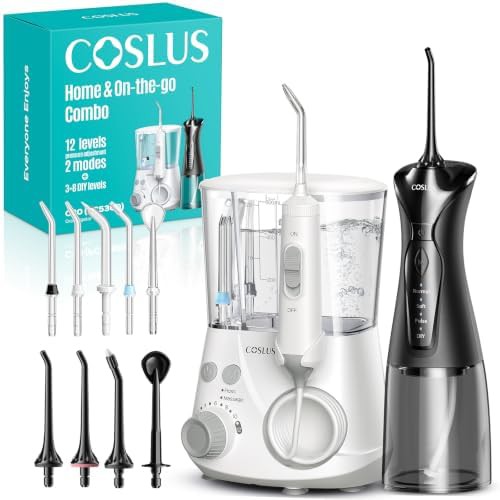 Black and white advanced flosser pair