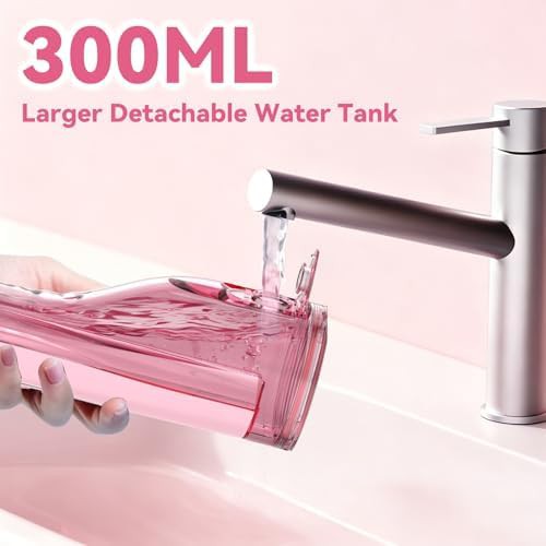 Pink cordless portable oral irrigator — photo 5