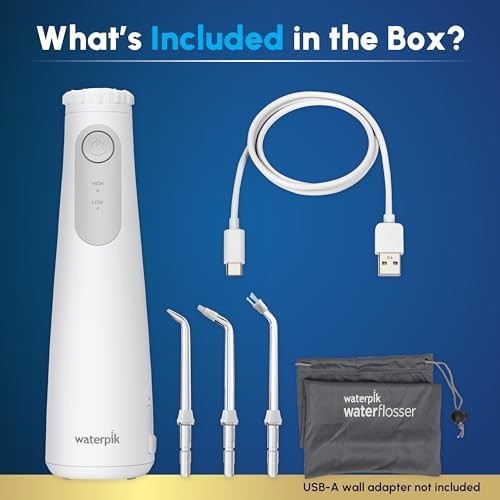 White cordless gem 5100 portable flosser — photo 4