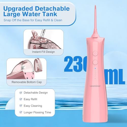 Coral pink toothbrush and flosser combo — photo 4