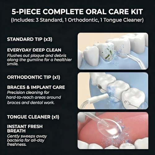 High pressure cordless flosser for braces — photo 5
