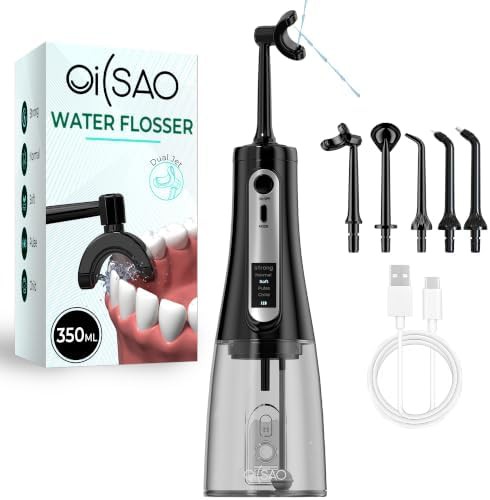 Rechargeable portable flosser with five modes