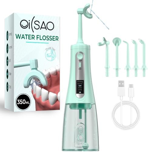 Cordless flosser with five jet tips