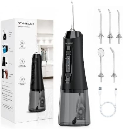 Black large tank waterproof water flosser