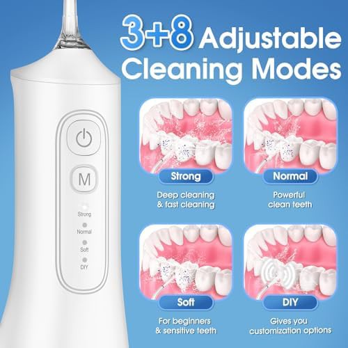 Rechargeable white cordless oral irrigator — photo 3