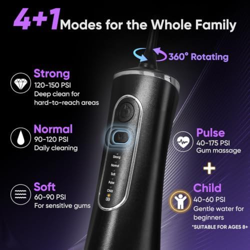 MySmile LP211 cordless water flosser with eight tips — photo 3