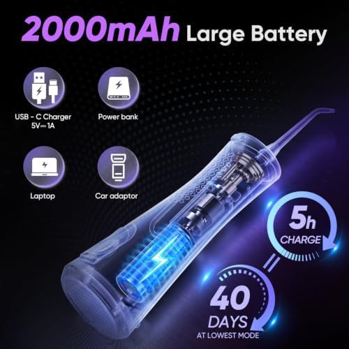 MySmile LP211 cordless water flosser with eight tips — photo 4